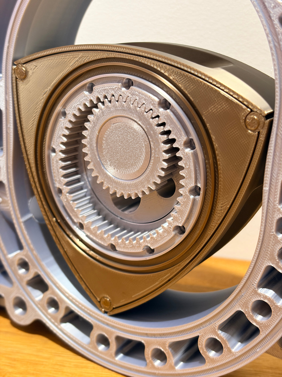 🔥 3D PRINTED 13B ROTARY ENGINE – FULLY ROTATING MECHANISM!